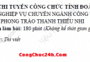 20 đề thi công chức đoàn thanh niên vòng 2 miễn phí
