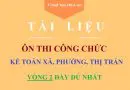 Tài liệu ôn thi công chức kế toán xã phường thị trấn vòng 2