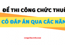 Đề thi công chức thuế qua các năm có đáp án vòng 2