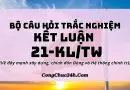 câu hỏi trắc nghiệm Kết luận số 21-KLTW