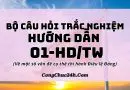 câu hỏi trắc nghiệm Hướng dẫn 01-HDTW năm 2026