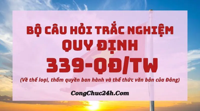 câu hỏi trắc nghiệm Quy định 399-QĐTW năm 2026