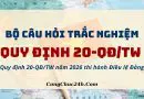 trắc nghiệm Quy định 20-QĐTW