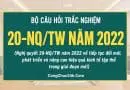CongChuc24h giới thiệu bộ tài liệu 137 câu hỏi trắc nghiệm Nghị quyết 20-NQ/TW năm 2022 có đáp án đã cập nhật luật mới nhất.