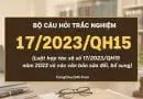 trắc nghiệm Luật hợp tác xã số 17/2023/QH15