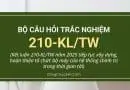 trắc nghiệm Kết luận 210-KLTW năm 2025