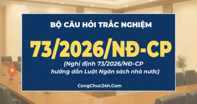 trắc nghiệm Nghị định 732026NÐ-CP