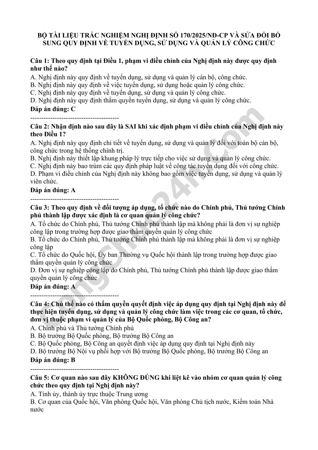 trắc nghiệm luật cqđp 2015