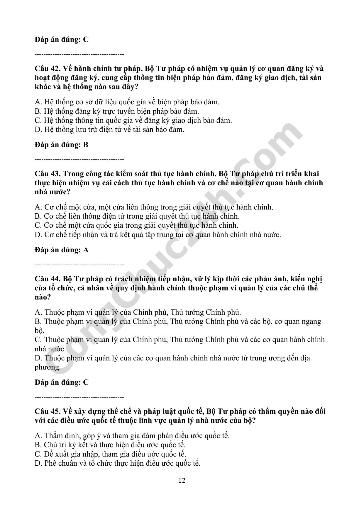 trắc nghiệm nghị định 09/2026/nđ-cp quy định chức năng, nhiệm vụ, quyền hạn của bộ tư pháp