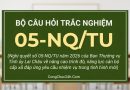 trắc nghiệm Nghị Quyết số 05-NQTU